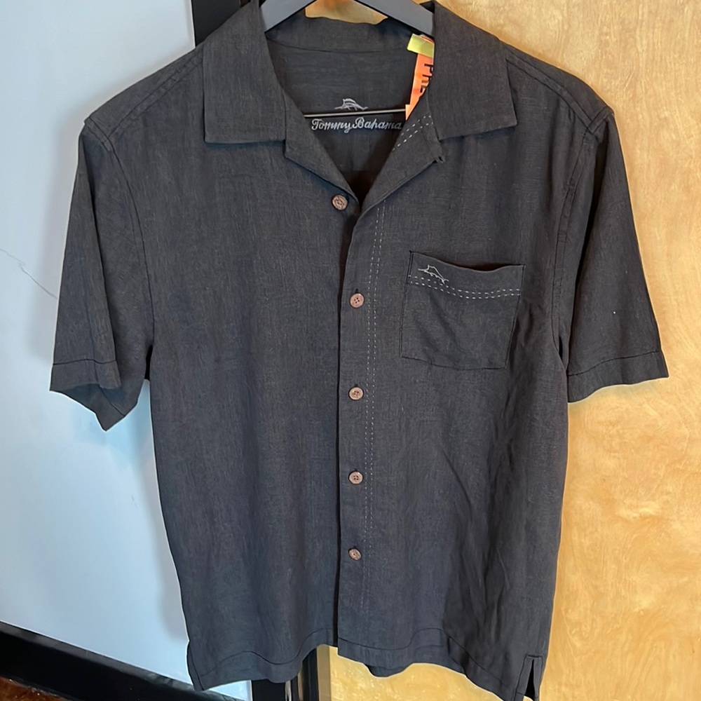 Tommy Bahama T-Shirt with Cork Buttons